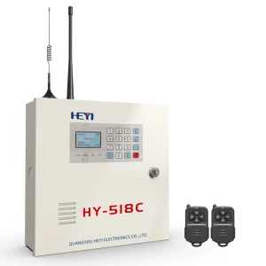 Industry Hub Power Saving Touch Panel Wireless Wired WiFi GSM/TCP PSTN Smart Burglar Alarm System LCD Keypad