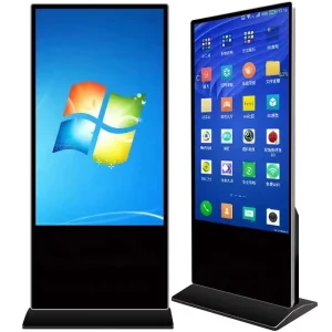 Information Floor Stand Kiosk Multi Size 32 To 86 Inch Android 11 OS Digital Signage Advertising Display For Retail Mall