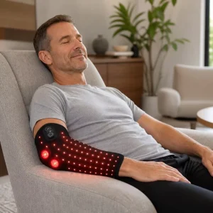 Infrared Heat Arm Sleeve Red Light Elbow Wrap 3 Constant Heat Levels Smart Timer USB Charging Home Use