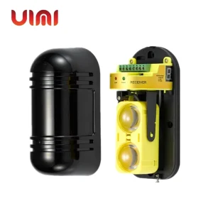 Infrared Laser Beam Sensor with 2 Beams 100 200m Detection Range Sound Alarm ABS for Perimeter Protection