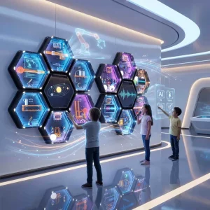 Innovative STEM Education Smart Interactive Wall Panel Deepseek AI Science Learning AI Interactive Kits For School Lab Classroom