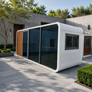 Installation Required 20/30/40FT Modular Prefabricated Steel Eco-Friendly Small Office Container Room Apple Cabin Villa