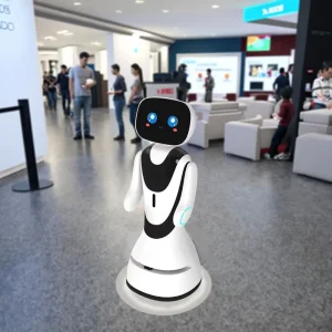 Intelligent AI Reception Robot Welcome Greeter Navigation Guide Service Assistant for Hotel Restaurant Hospital Commercial Use