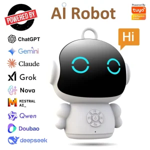 Intelligent AI Toy Dialogue AI Robot Chat Companion WIFI Speaker Learning Machine Plastic Material