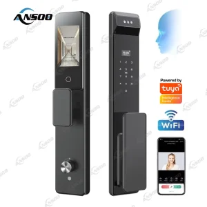 Intelligent Automatic Smart Lock with Camera Fingerprint Card Password Tuya APP Remote Smart Door Locks