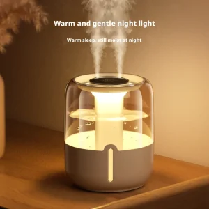 Intelligent Digital Display Aromatherapy Humidifier Household Use 6.8L 3 Spray Modes Natural Atomizing USB Powered