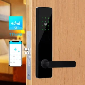 Intelligent Digital Smart Lock for Wood Doors Anti-Theft Features Password Key Access Aluminium Alloy TT Lock