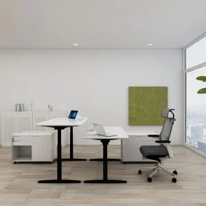 Intelligent Ergonomic Electric Adjustable Height Stainless Steel Commercial Modern Design Office Sit Stand Desk