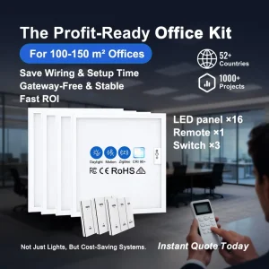 Intelligent Lighting System Solution for Building IoT LED Panel Light with ZigBee 3.0 Smart Control