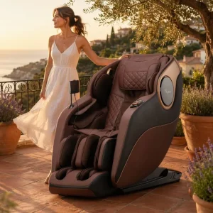 Intelligent Massage Chair with Ergonomic Support & Minimalist Design & Sustainable Materials