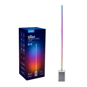 Intelligent RGB Splicing Floor Atmosphere Light DC24V IP20 Dimmable Mobile APP Control Christmas Music Rhythm Decor Indoor