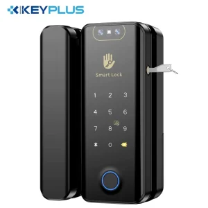 Intelligent Remote Control Smart Fingerprint Password IC Card Smart Lock for Glass Wooden Door