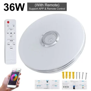 Intelligent Smart Life App Wireless Music Light APP Control Speaker Music LED Light Bedroom Ceiling Light