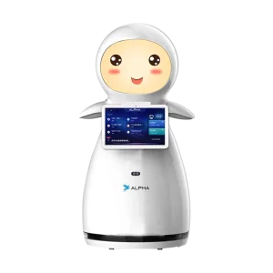 Intelligent Snow Service Robot Multifunctional Cute AI Assistant for Hospitality, Retail & Healthcare with Interactive Screen