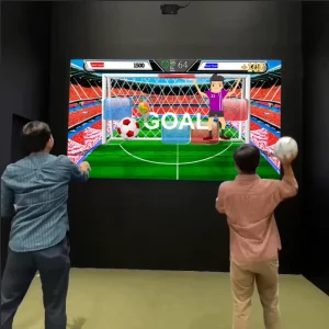 Intelligent Virtual Soccer Indoor Training Equipment Virtual Football Field Sports Amusement Kickball Projection interactive