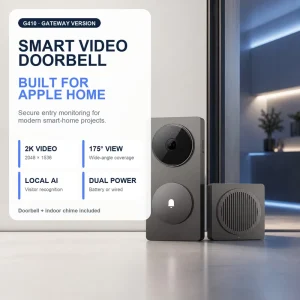 Intelligent Visibility Doorbell G410 Connected Security Kit Camera with AI Voice Assistant and App Control