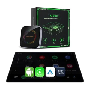 Intelligent Voice Assistant Control CarPlay AI Box Wireless Connectivity CarPlay Adapter AI Box With 4K Video Streaming