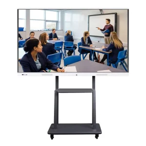 Interactive 4K Touchscreen Display with Infrared Capacitive Touch Android Based Floor Stand for Retail Education Conference Use
