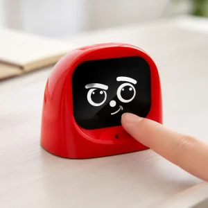 Interactive AI Learning Robot Toy with Voice Chat Touchscreen Expressions and Customizable Activities for Kids