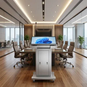 Interactive Electronic Podium Smart Classroom Multimedia Lectern with Built-in PC & Microphone for Schools