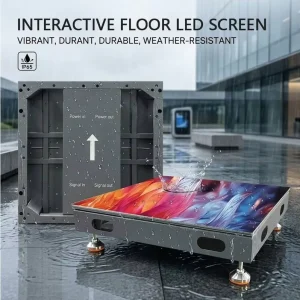 Interactive LED Floor Screen Waterproof IP65 Immersive Wedding Dance Floor Nightclub Retail Store Smart Sensor Screen Commercial