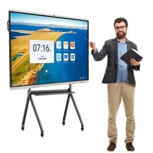 Interactive Smart Board 55 65 75 86 100 Inches Flat Panel Display Classroom Whiteboard for School Teaching Education