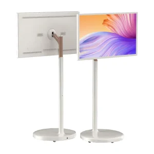 Interactive Smart Display Screen | Portable Touch Screen with Floor Stand for Elevator & Retail Store Wayfinding Education Use