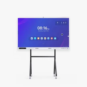 Interactive Touch Panel Display Android 15.0 Smart Boards LED Touch Screen Monitors with 48 Megapixel AI Tracking Camera