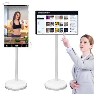 Interactive Touch Screen Monitor 21.5 Inch Lcd Portable Smart Display Rotating Portable Tv Mobile Led Display Vertical Smart Tv