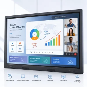 Interactive White Board Smart Education Device 75 80 85 86 Inch Dual System All in One Interactive Display for School Conference