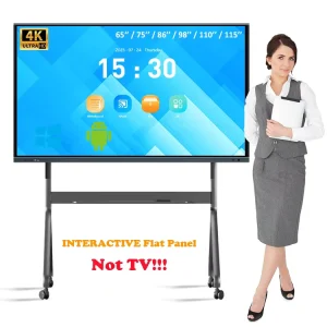 Interactive Whiteboard 65 75 Inches Smart AI Board Teaching AI Board Touch Whiteboard for School Teaching and Office