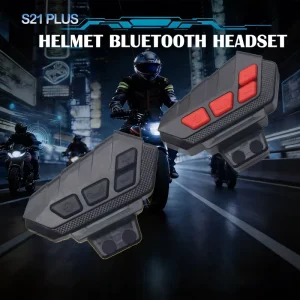 Intercom Helmet for Headset Smart Wearable 2 Person Walkie Talkie Intelligent Noise Cancelling ABS IPX5 Waterproof 8+