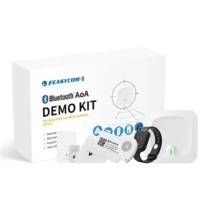 IoT High Accuracy Personnel and Asset Tracking RTLS System Wearable Bluetooth Low Energy Beacon Real-Time AoA Locator