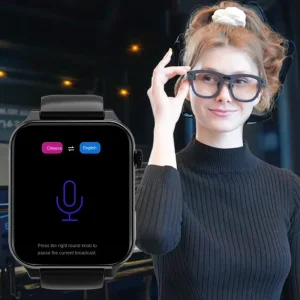 Iour Dear AI Translator Smart Watch for Men Women Real Time Dialogue Multifunctional Health Monitoring System Blood Novelty Gift