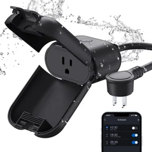 Ip66 Listed Outdoor WiFi Plug Smart Electric Plugs US Plug Outlet Voice & Remote Control Waterproof Smart Socket