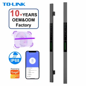 Ip68 Waterproof Palm Vein Smart Door Lock Long Lever Handle Double Side Digital Tuya 3d Face Recognition Outdoor Smart Gate Lock