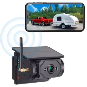 Iposter Solar Wireless AI Blind Spot Detection Backup Magnetic Battery Rechargeable for IOS Android 1080P Rearview Camera