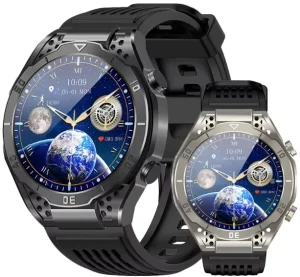 JA01 Smart Watch With Leather Band 41 43mm AMOLED Display Stainless Steel Case GPS Heart Rate Sleep Tracker Unisex