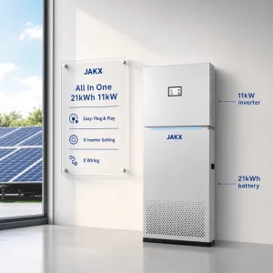JAKX Solar Energy Storage System All in One 21kWh Lithium Iron Phosphate 11kW Built in BMS Battery Inverter Storage UK Europe