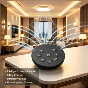 JCXK 8 Keys Infrared Intelligent Lamps Remote Control ABS Plastic OEM ODM Customized Factory Supply