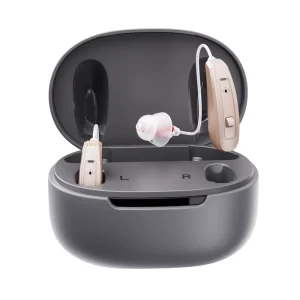 JINGHAO China Factory Price OTC Digital AI Noise Cancellation RIC Binaural 6 Channels Rechargeable Hearing Aid