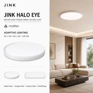 JINK Halo Eye Matter over Thread Adaptive Lighting Smart Ceiling Light 40 50 60 60x120cm Apple Google Alexa SmartThings
