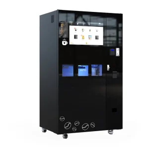 JK86 Freshly Ground Espresso Cappuccino Coffee Vending Machine with Ice Maker Auto Capping Smart IoT for Office Gym Hotel