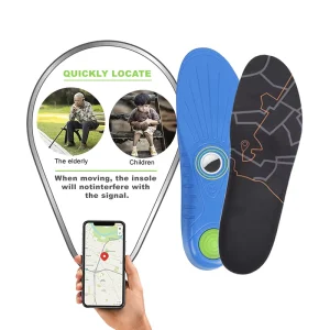 JOGHN Custom Arch Supports PU Material Child Smart Hidden GPS Tracker Insoles For Elderly Anti Loss Airtag