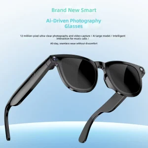 JS01PRO Smart AI Glasses 8MP Camera Image Based Translation Video Recording Voice Calls Photo Capture Real Time Translation