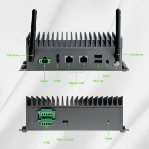Jetson Xavier NX 8GB AI Edge Computer EA B310 Supports 4 POE Interface Expansion Fanless Industrial Embedded ICs