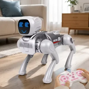 Jimei X1 AI Robot Dog Voice Control Remote Control Emotional Companion Storytelling Educational Toy Multilingual Kids 4 6 Years