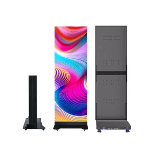 Jode Ultra Slim Indoor P1.86 P2 P2.5 Led Indoor Display Portable Advertising Led Display Digital Poster With Foldable Stand