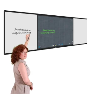 K12 Classroom Smart Nano Blackboard 86 Inch Interactive Whiteboard 4K LED Touch Screen Side Writing Board School Teaching