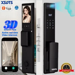 K16 Work With Tuya WiFi Smart Lock 7 Unlocking Ways IP68 Dual Side Waterproof Features Palm Vein Face Fingerprint Recognition